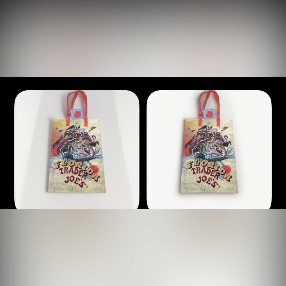 Trader Joe's Bag Florida Reusable Shopping Bag Tote new (set of 2)
